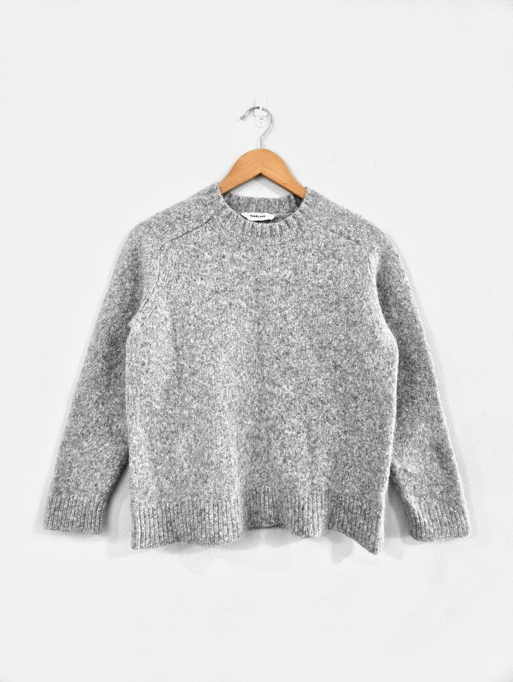 EVERLANE Grey Wool Alpaca Blend Crewneck Sweater